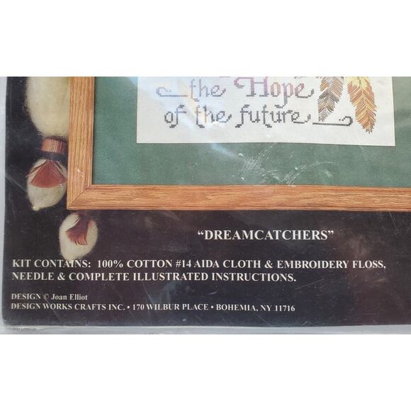 DESIGN WORKS Dreamcatchers Kit 9294 Counted Cross Stitch 11 x 14 NEW SEALED - Picture 3 of 6